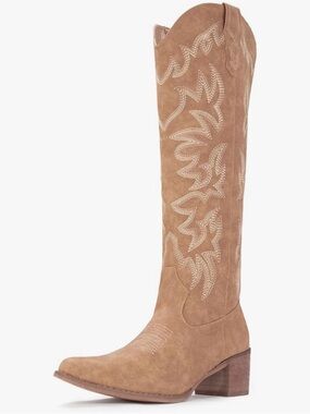 IUV Cowboy Boots For Women Knee High 10.5
